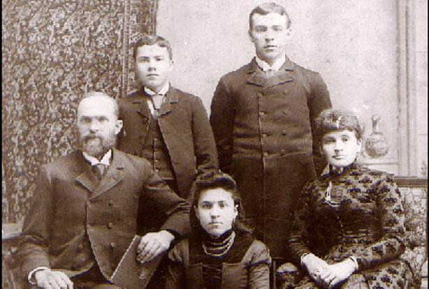 George’s son John Alexander Clark and family, 1889